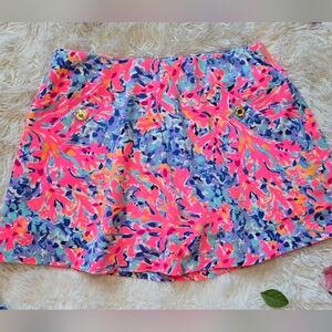 Lilly Pulitzer pink and blue skorts